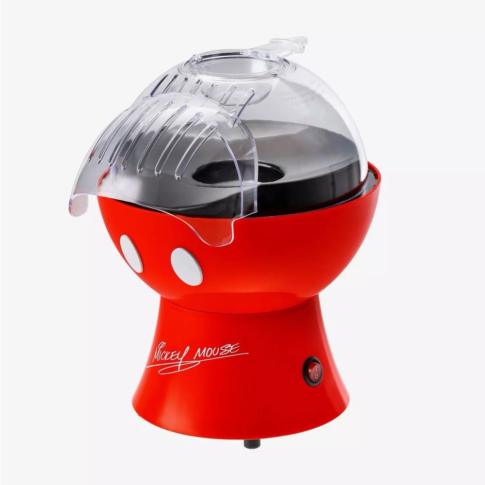 Disney Mickey Mouse Red and Black Popcorn Popper - Picture 3 of 4